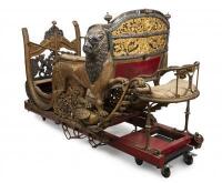 MAHARAJAH OF MYSORE: An important circa 1820s silver mounted processional elephant howdah - 5
