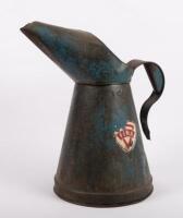 FINA: A one gallon 'Fina' oil jug, 37cm high overall - 3