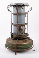 ALADDIN HEATER: A c1950s-1960s Aladdin 'Blue Flame' kerosene portable heater, featuring an enamelled centre tube and top, 66cm high overall.&nbsp;