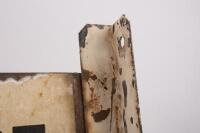 MELBOURNE: An early enamel double sided post mount street sign for 'Bromby Street', Melbourne, 31cm high, 56cm wide - 4
