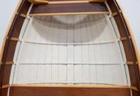 A fine custom 9ft wooden row boat, with pair of oars and hand paddle, has been on display in a house for decades - 4