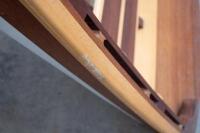 A fine custom 9ft wooden row boat, with pair of oars and hand paddle, has been on display in a house for decades - 8