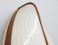 A fine custom 9ft wooden row boat, with pair of oars and hand paddle, has been on display in a house for decades - 9