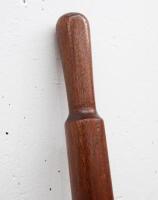 A fine custom 9ft wooden row boat, with pair of oars and hand paddle, has been on display in a house for decades - 13