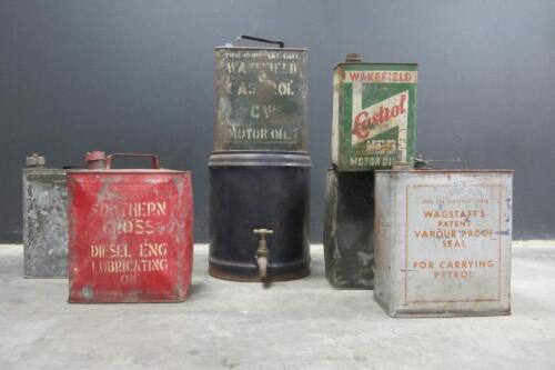 FUEL CANS: An assortment of fuel cans from various manufacturers