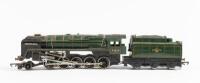 HORNBY: A Hornby&nbsp;00 Gauge Locomotive train model, with tender, some parts may be loose or lacking, unboxed