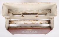 SHELL: An excellent complete Shell X-100 Motor Oil ten bottle oil rack, complete with ten glass quart bottles with tin tops and dustcaps - 9