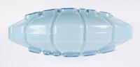 SHELL: A c1960s 'Super Shell' blue glass petrol pump globe, manufactured by Hailware, measures approximately 45cm high, 43cm wide - 4