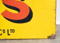SHELL: An original enamel Shell 'Spirit For Motors' sign by Simpson & Son Ltd Adelaide, 46cm high, 123cm wide - 2