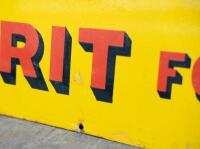 SHELL: An original enamel Shell 'Spirit For Motors' sign by Simpson & Son Ltd Adelaide, 46cm high, 123cm wide - 5