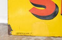 SHELL: An original enamel Shell 'Spirit For Motors' sign by Simpson & Son Ltd Adelaide, 46cm high, 123cm wide - 6