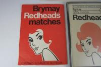 REDHEADS: Three original 'Redheads Brymay' safety matches advertising posters - 2