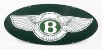 BENTLEY: An oval&nbsp;reproduction Bentley enamel sign, measures 79cm wide by 35cm high&nbsp; - 4
