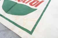 CASTROL: A very large hand painted canvas banner 'Castrol - The World's Finest Engine Oil' written in Chinese, measures approx 83cm high, 513cm wide - 10