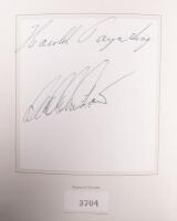 WHEELS IN VICTORIA: A hardcover edition of Wheels in Victoria 1824-1984 by Harold H Paynting & Malcolm Grant, signed by the authors, registered number 3704. Book with significant water damage. - 5