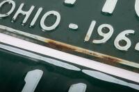 NUMBERPLATES: A pair of Ohio USA 1964 number plates 'VR.1104' suitable for display only - 3