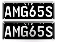 NUMBER PLATE: Victorian Custom Number Plate 'AMG65S', sold with rights to display