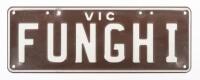NUMBER PLATE: Victorian Custom Number Plate 'FUNGHI', sold with rights to display - 2