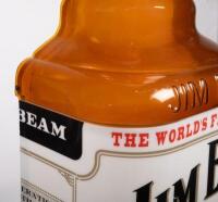 JIM BEAM: A very large promotional Jim Beam bourbon illuminating sign in the form of a bottle, approximately 115cm high, 34cm wide, tested and working - 4