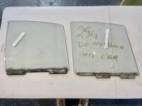 JAGUAR: Two glass windows for Mark 2 and S-Type models. [Location: Sydney]