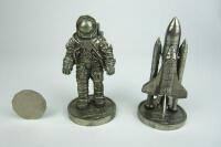 OMEGA & SPACE: eight boxed enamel badges commemorating the Omega's 'Speedmaster'