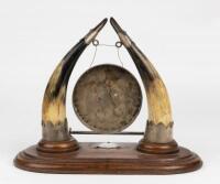 DINNER GONG: An English Edwardian table gong with striker - 3