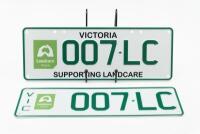 Victorian Special Interest South Gippsland Regional Supporting Landcare plates '007.LC', sold with rights to display [Location: Dingley Village]