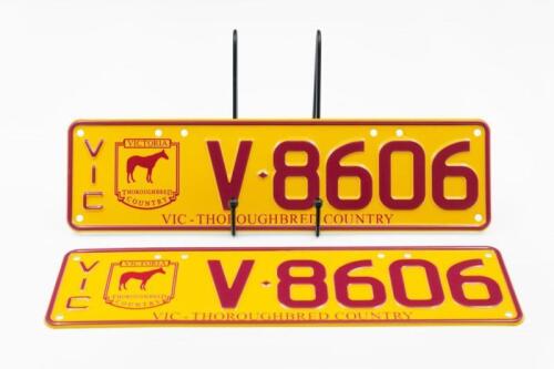 10 · Victorian Thoroughbred Country number plates 'V.8606', sold with rights to display - [Location: Dingley Village, VIC]
