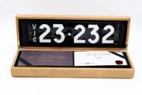 Victorian&nbsp;Heritage Number Plate | 23.232 with rights to display.
