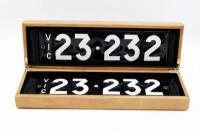 Victorian&nbsp;Heritage Number Plate | 23.232 with rights to display. - 2