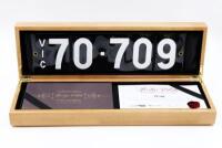 Victorian&nbsp;Heritage Number Plate | 70.709 with rights to display.
