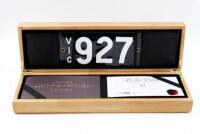 Victorian&nbsp;Heritage Number Plate | 927&nbsp;with rights to display.