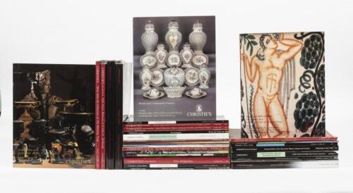 DECORATIVE ARTS: A collection of Christies decorative arts catalogues. Nureyev Part 1 hardcover and Nureyev Part II catalogues