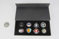 OMEGA & SPACE: eight boxed enamel badges commemorating the Omega's 'Speedmaster' - 11