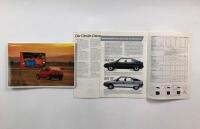 CITROEN: Three Citroen colour sales brochures and poster. AX and BX poster and brochures - 4