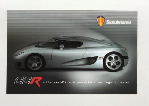 KOENIGSEGG: A Koenigsegg CCR double sided sales brochure