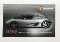 KOENIGSEGG: A Koenigsegg CCR double sided sales brochure