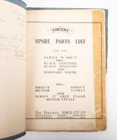 An original circa 1949&ndash;1950 Spare Parts Catalogue, with an inserted Kallin Motors Limited cover letter and a 1949 letter from service manager Paul Richardson regarding "B" Rapide frame No. R2536. - 5