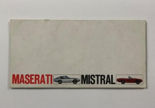 MASERATI MISTRAL: A Maserati Mistral factory sales brochure for Coupe and Spyder
