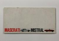 MASERATI MISTRAL: A Maserati Mistral factory sales brochure for Coupe and Spyder