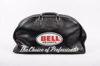 A circa 1960s original vinyl&nbsp;Bell Helmet racing bag, 53cm long