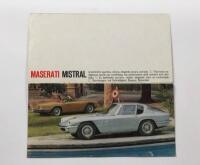MASERATI MISTRAL: A Maserati Mistral factory sales brochure for Coupe and Spyder - 2