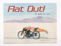 A NOS signed copy of 'Flat Out! - The Rollie Free Story' hardcover book by Jerry Hatfield, published 2007