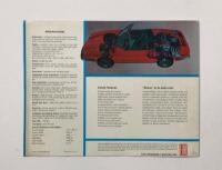 FIAT 850 SPIDER: An original four page Fiat 850 Spider sales brochure - 4