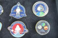OMEGA & SPACE: eight boxed enamel badges commemorating the Omega's 'Speedmaster' - 14