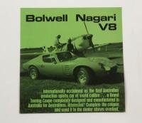 BOLWELL: An original Bolwell Nagari V8 single page paper information request form