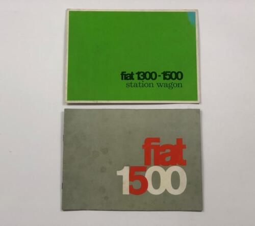 FIAT: Two Fiat sales brochures. 1300 - 1500 station wagon & 1500 sales brochures