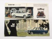 FIAT: Two Fiat sales brochures. 1300 - 1500 station wagon & 1500 sales brochures - 2
