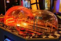 'Raceway' Coastal Amusements tabletop racing machine with domed top, only 1-payers side working - 3