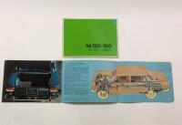 FIAT: Two Fiat sales brochures. 1300 - 1500 station wagon & 1500 sales brochures - 4